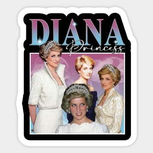 Princess Diana Homage Vintage Sticker